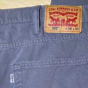 Levi’s 502 Regular Taper fit jeans 38x30 Gray